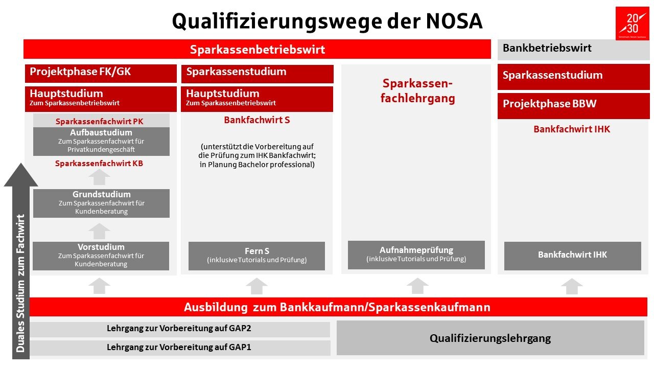 Übersicht über die Qualifizierungswege der NOSA